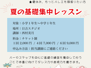 基礎だけ集中してレッスンをして身体作りをしてみませんか？