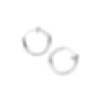 1cm Plain Silver Clip On Hoops