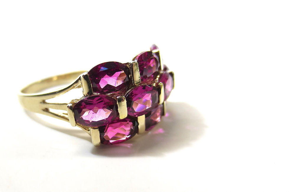 Rhodolite Gemstone Ring