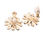 Thumbnail: Pink Daisy Clip on Earrings back