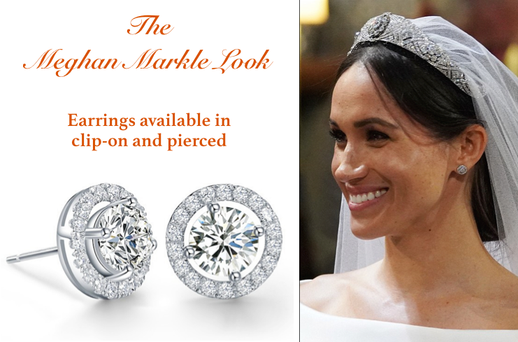 Meghan Markle Style Bridal Earrings