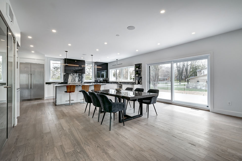 Black & White Kitchen With Wine Rack Beaverton