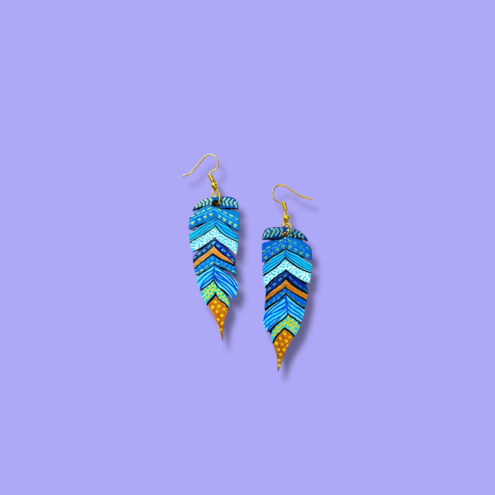 Multi-Color Petal Earrings
