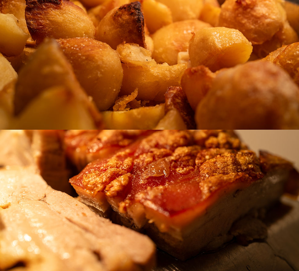 A delicious plate of traditional Sunday roast dinner