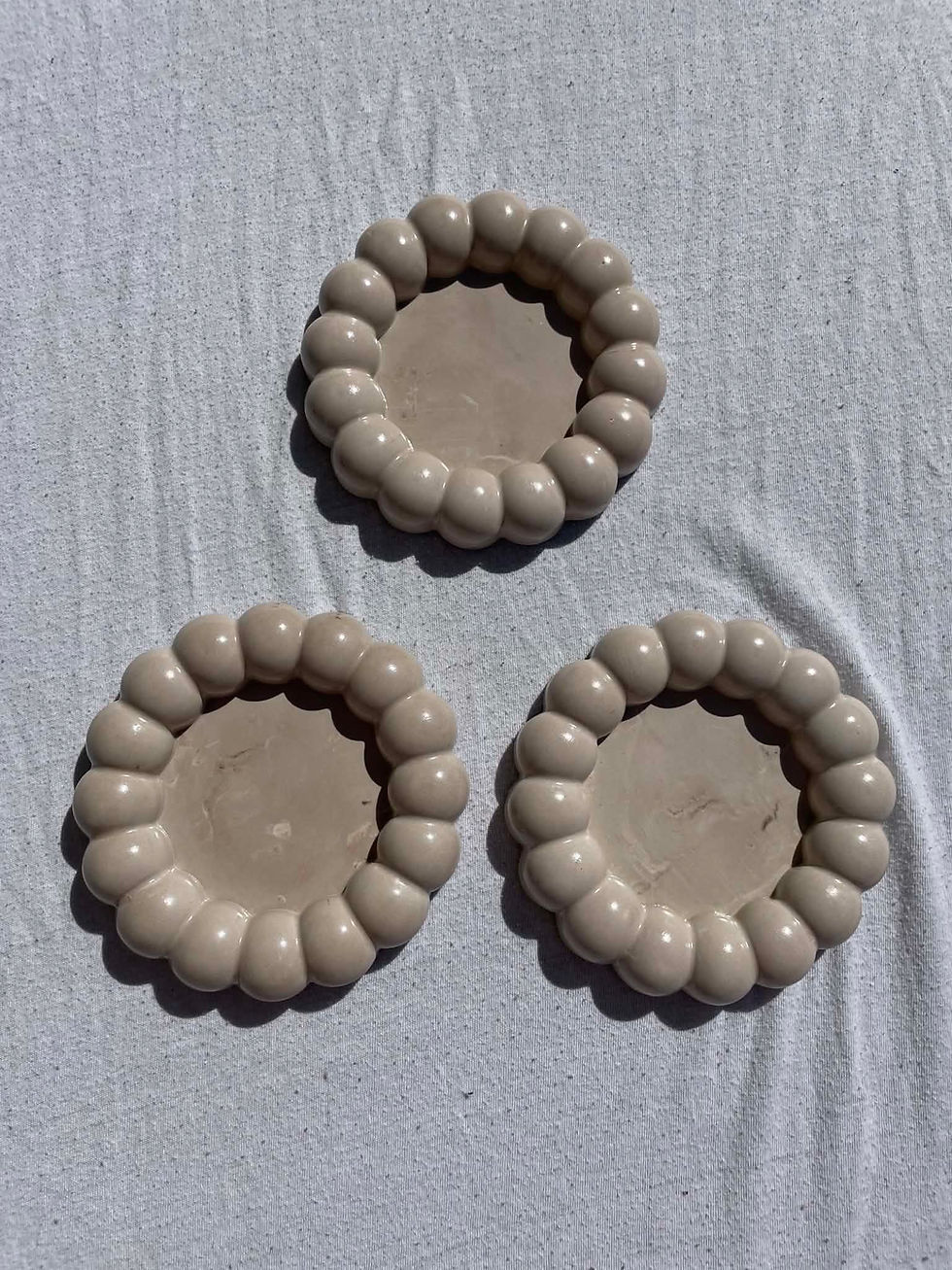 Miniatyrbilde: Rundt boblefat (beige)