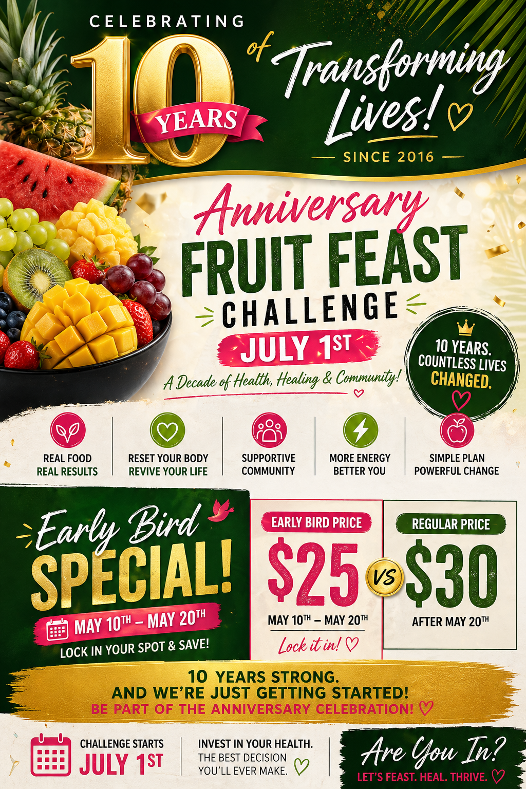July Fruit Feast Challenge - Early Bird Special!