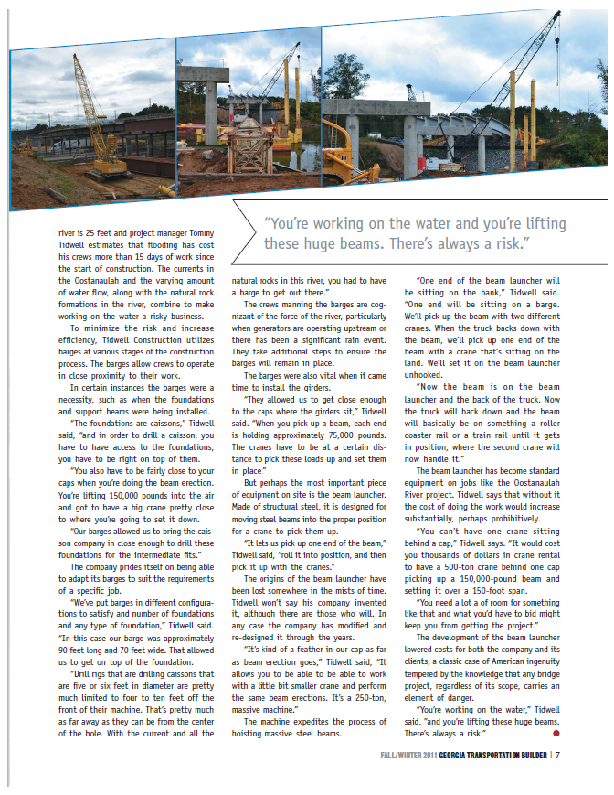 Article on Armuchee Bridge