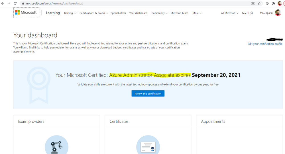Renew Your Microsoft Certification