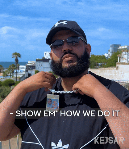 Flexing Lets Go GIF by KEJSAR.gif