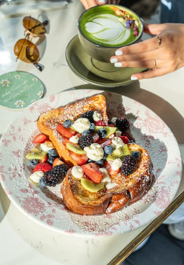 The French toast & compote from Cafe Bastille