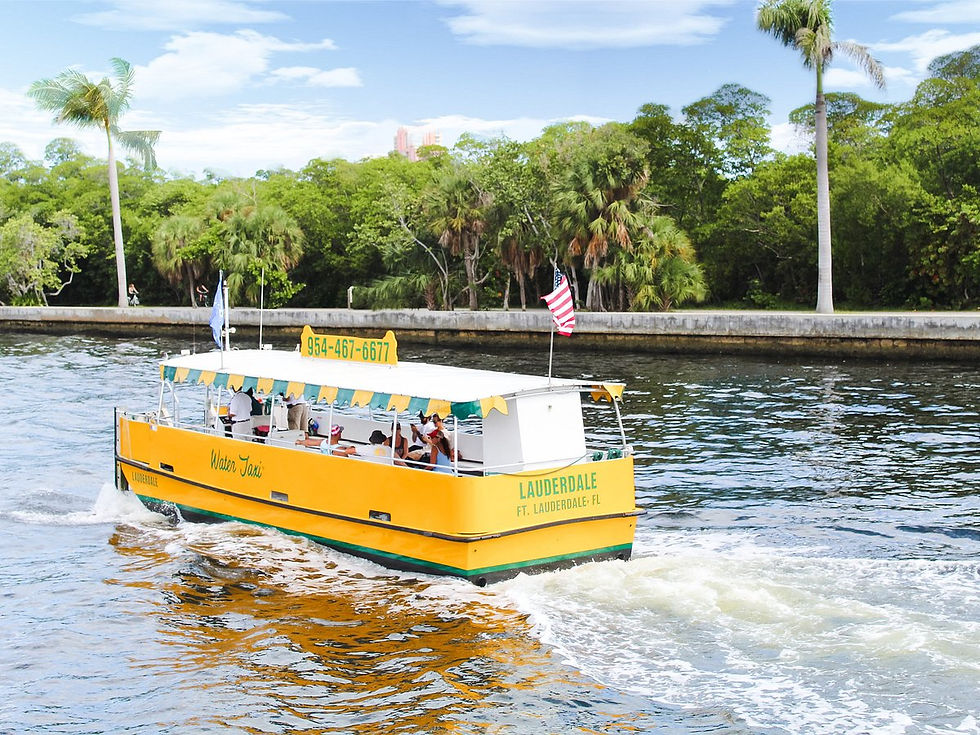 The Ft. Lauderdale Water Taxi on the Move