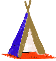 Colorful Tent Illustration