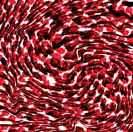 Red Twirl Silk Scarf