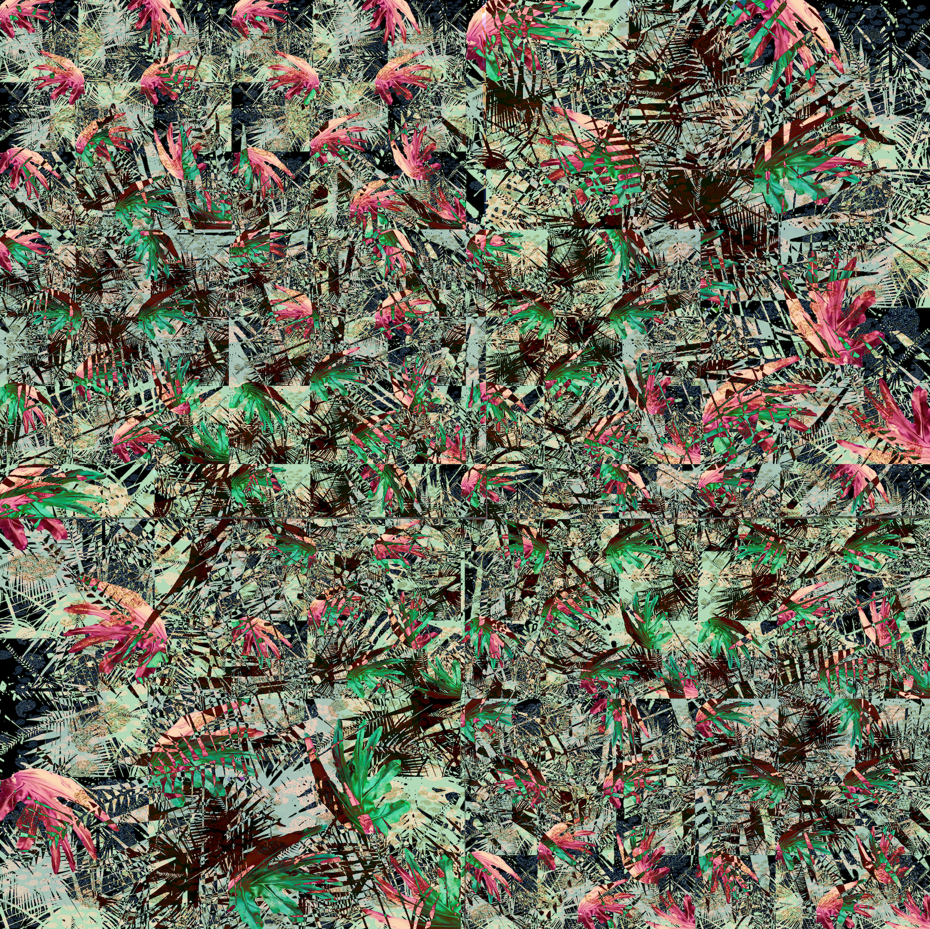 Palm Tree Leaves Scarf
