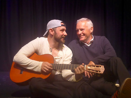 (L to R Langley Howard and Nigel Fairs as Adam and Mike. Photo Nick Bamford)