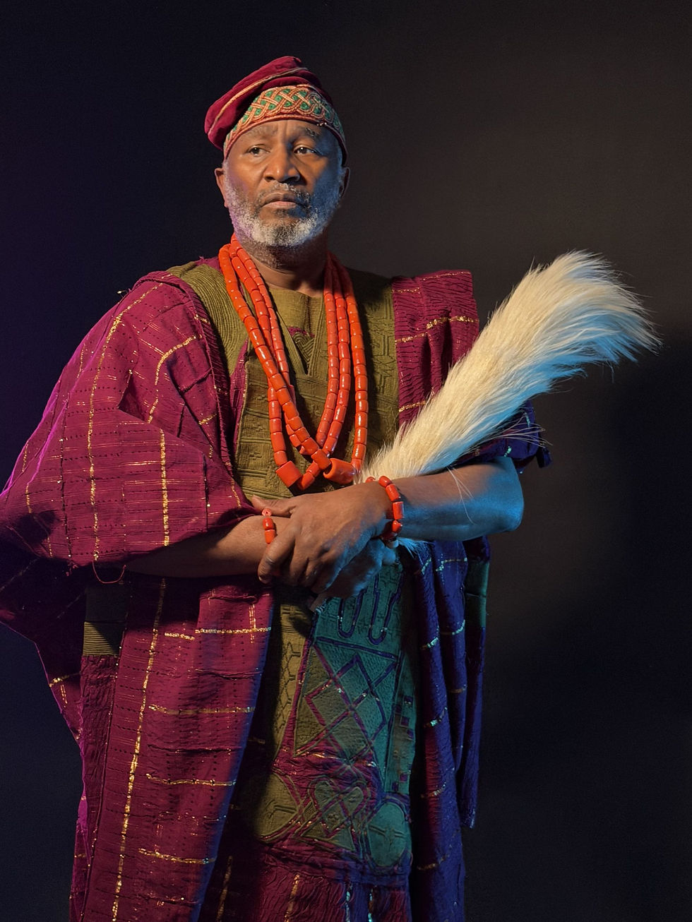 Patrice Naiambana as Iwalagba for Crown of Blood. Photo credit Diva Creative