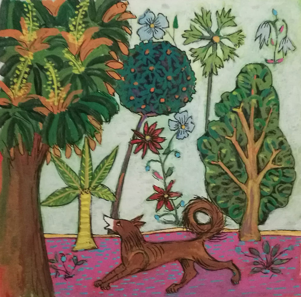 Dans les champs imaginés, inspirés (confinés) Jour27. v