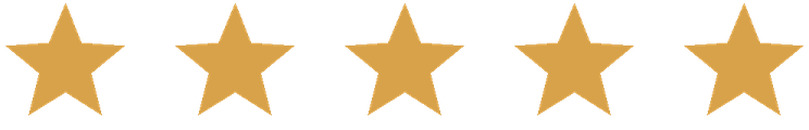 Valoración de cinco estrellas de los clientes en Google