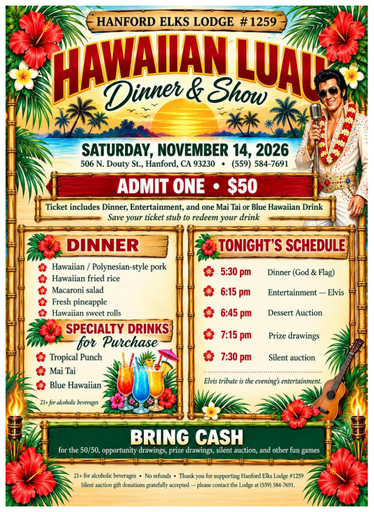 Hawaiian Luau Dinner & Show