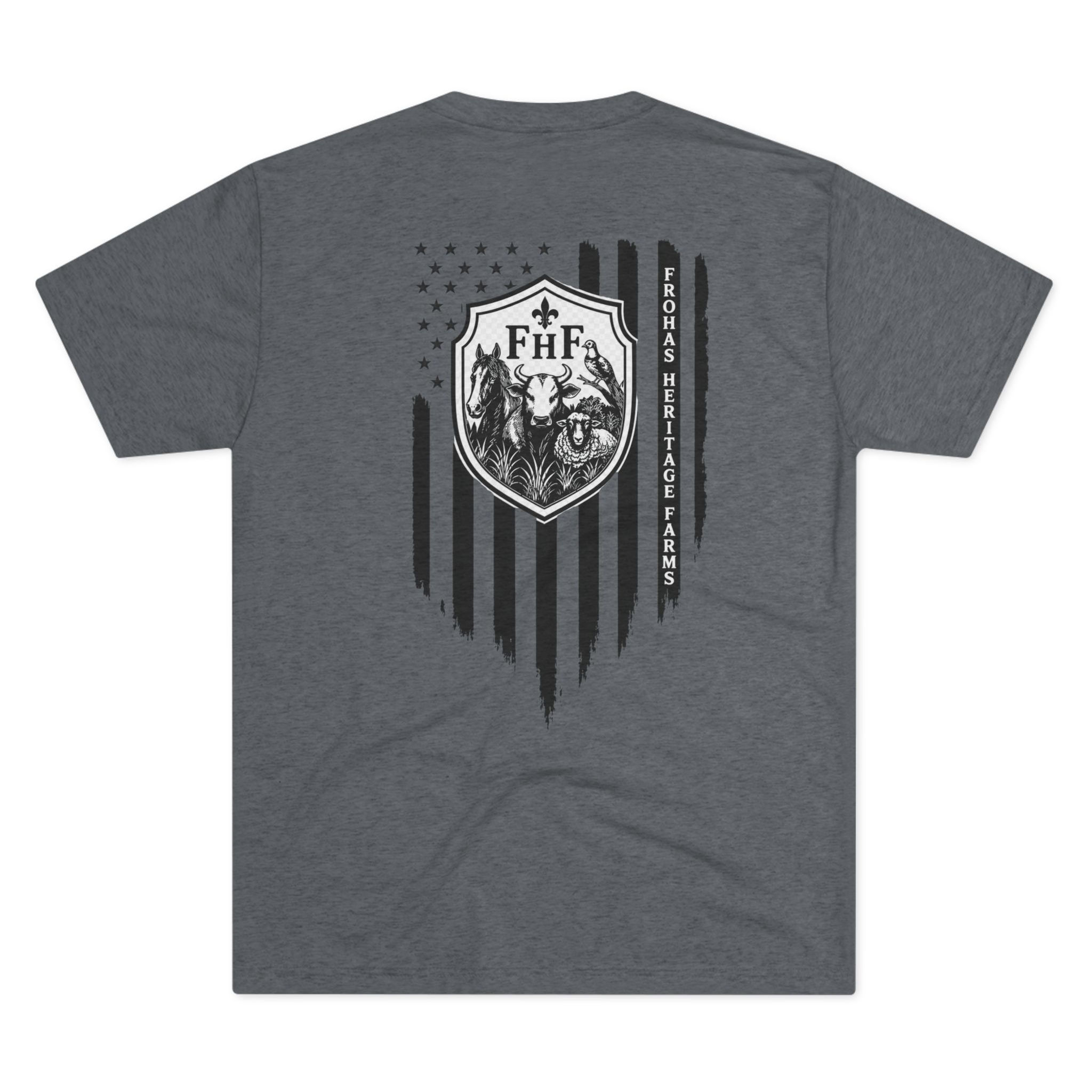 Patriotic FHF Shield T-Shirt — American Flag Crest Tee