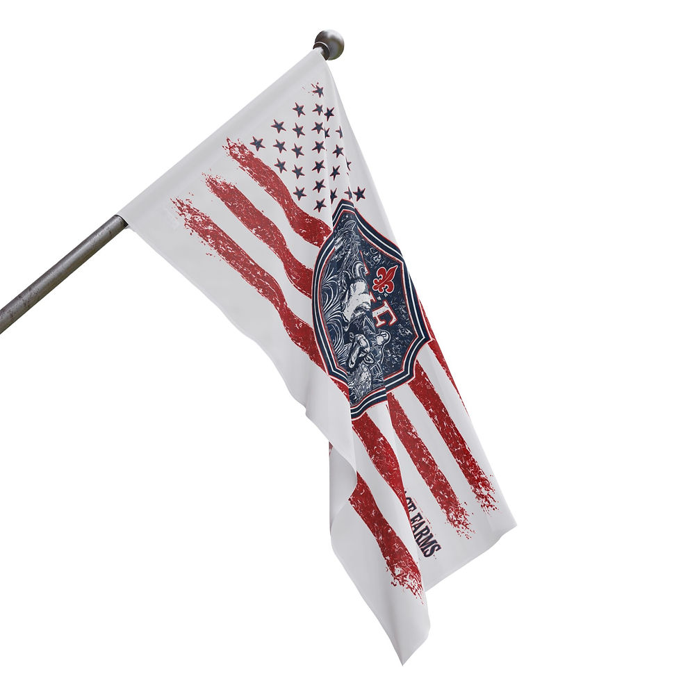 Thumbnail: Heritage Farms American Flag Banner — Frohas Heritage Farms Shield Design