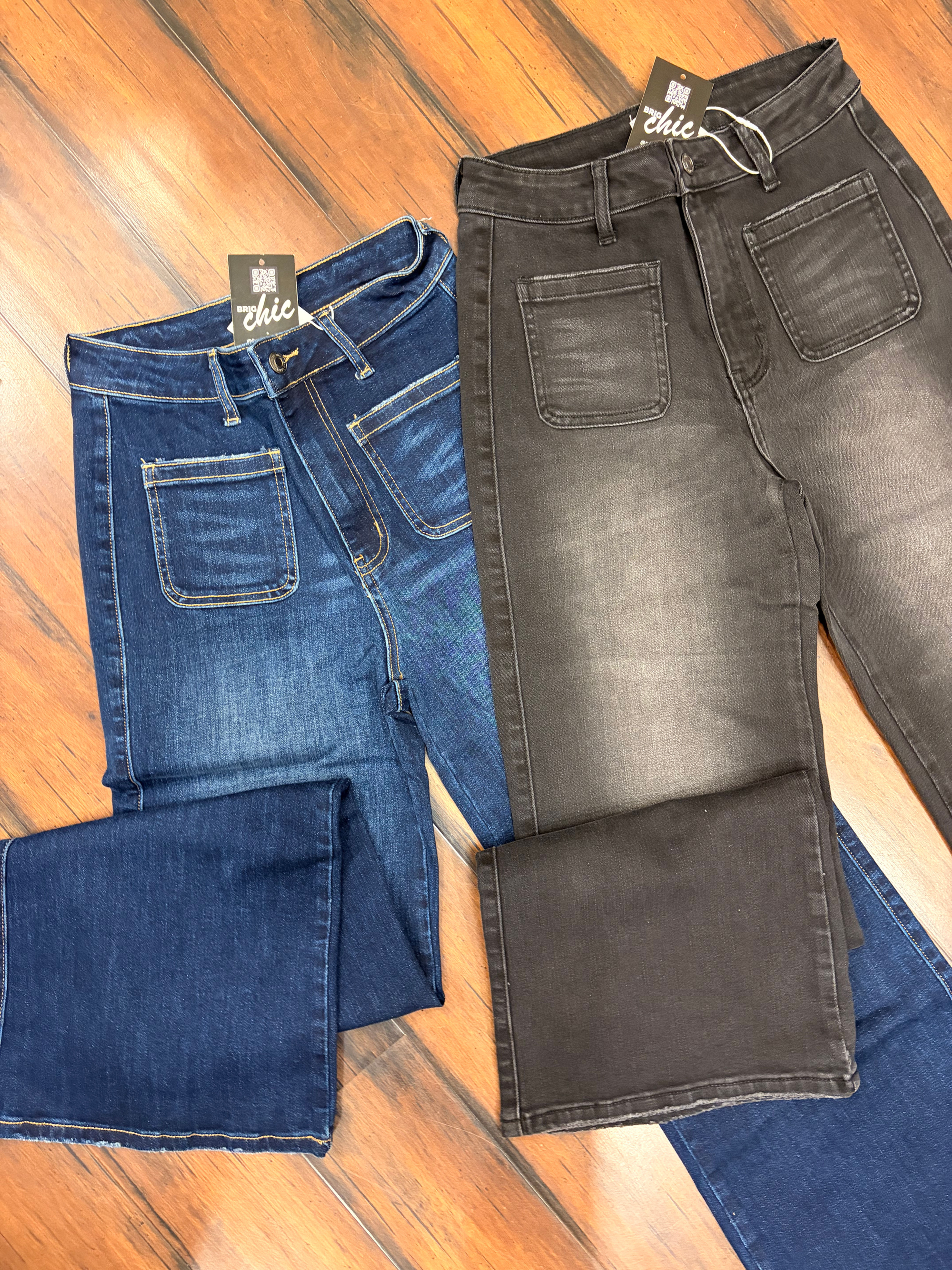 Stretch Front Pocket High Rise Jean