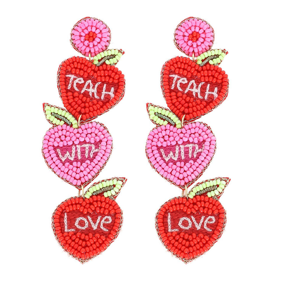 Teach with Love Earrings