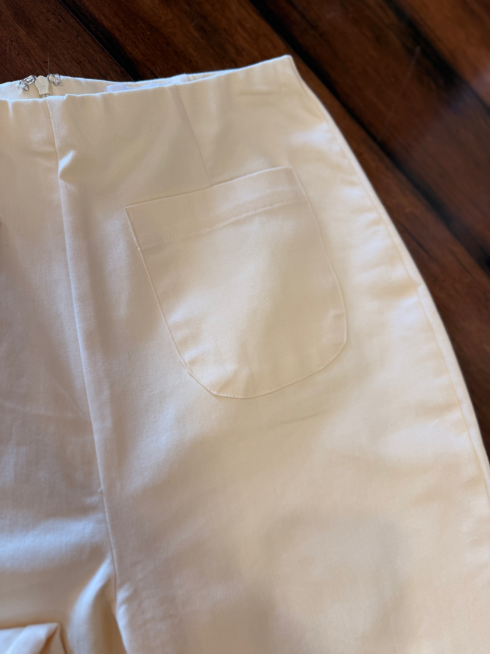 Thumbnail: Ruffle Hem Stretch Pants