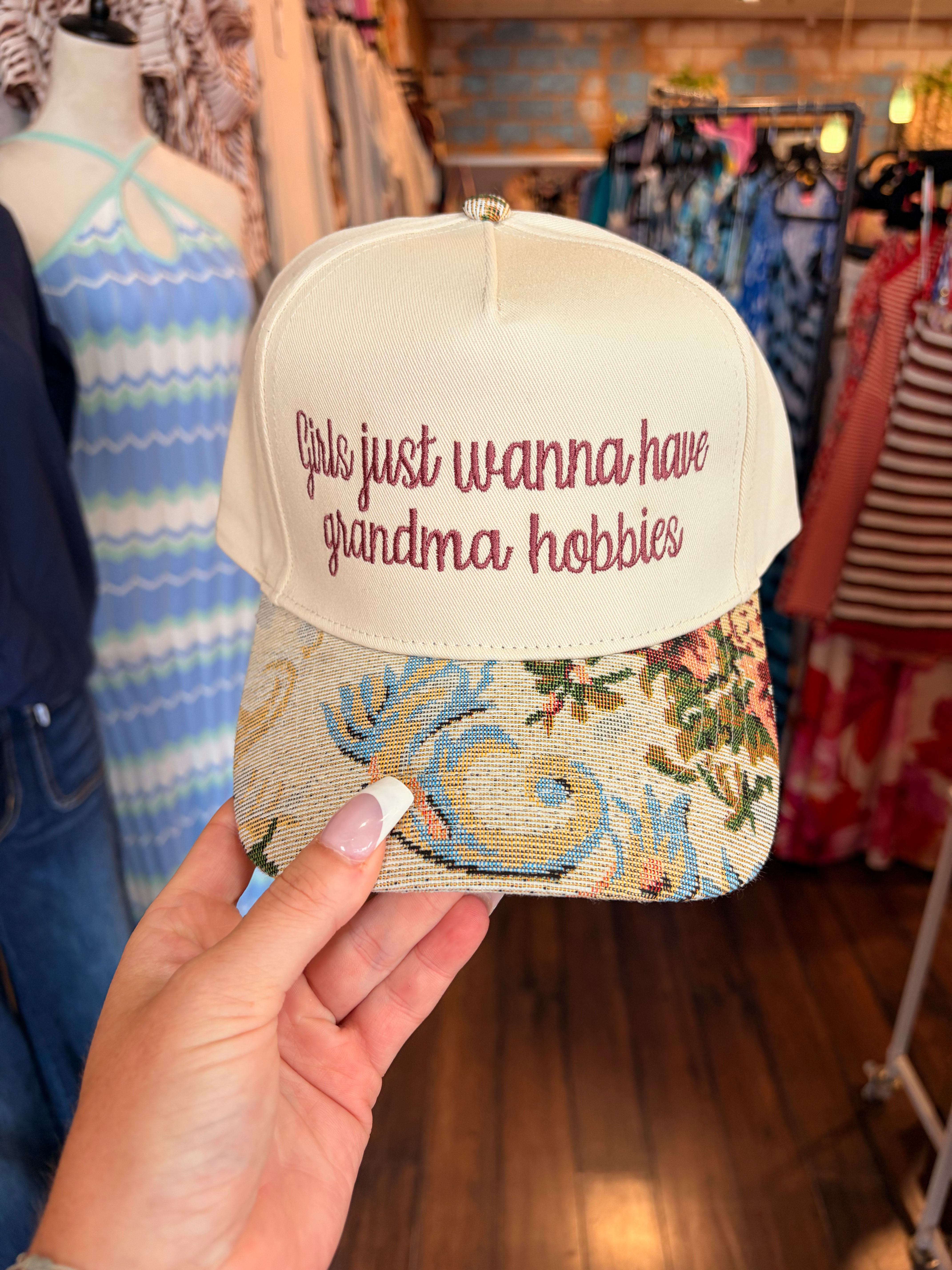 Grandma Hobbies Trucker Hat