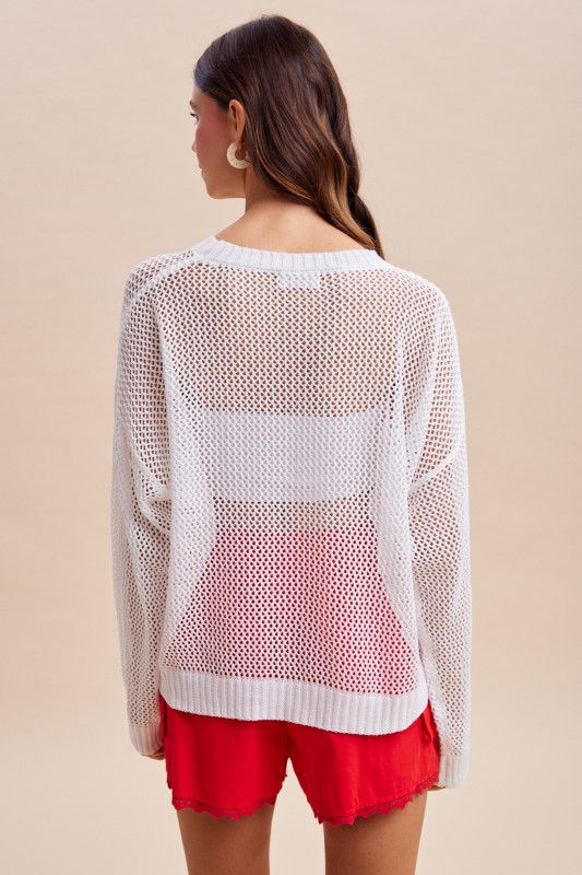 Thumbnail: Oversized Star Knit Top