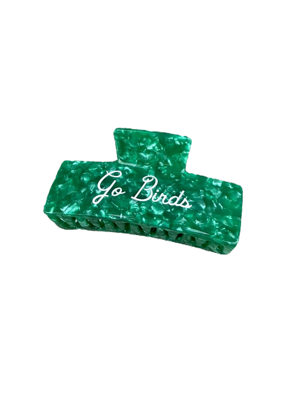 Go Birds Cursive Claw Clip