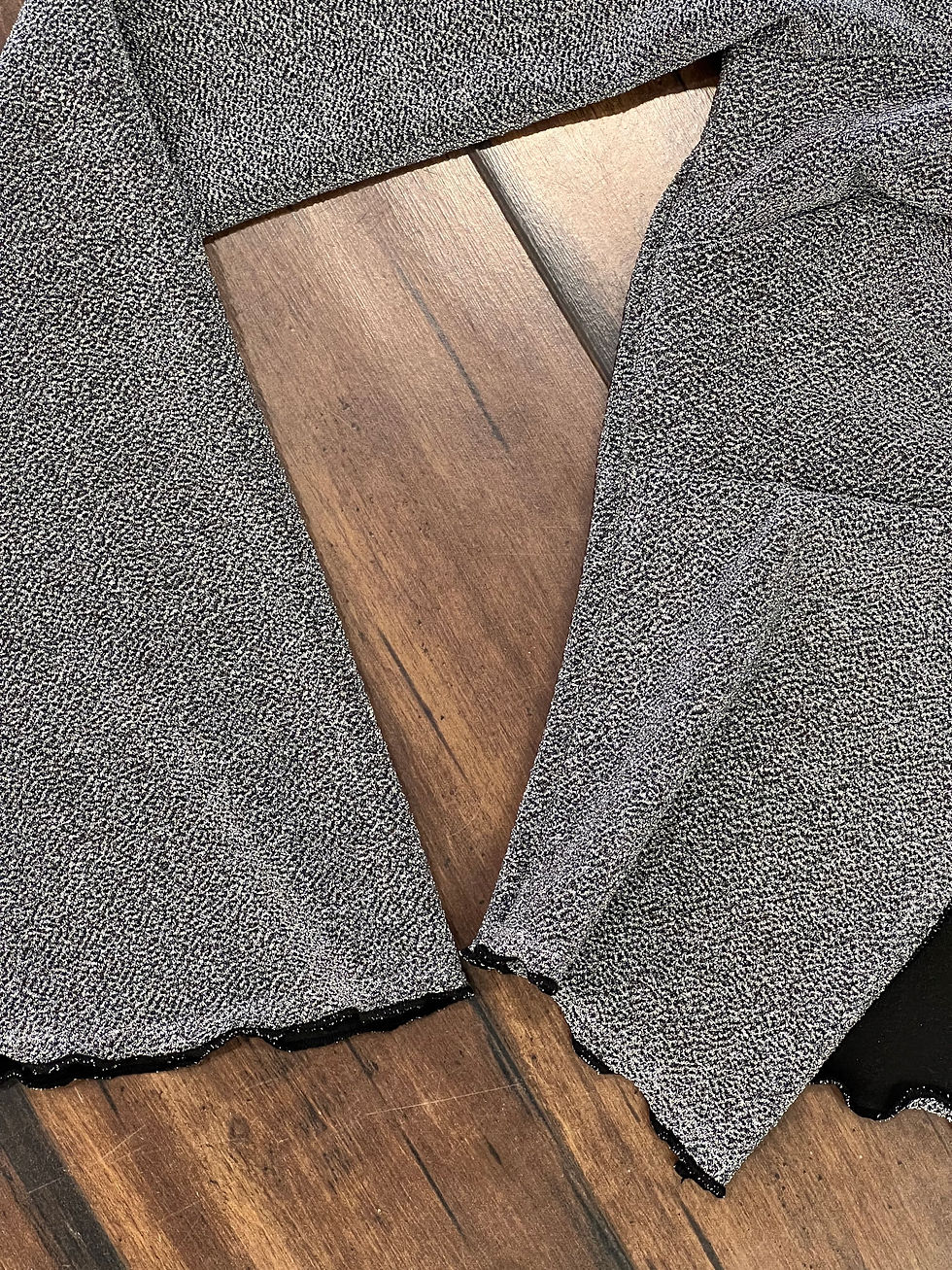 Thumbnail: Glitter Twist Front Knit Top