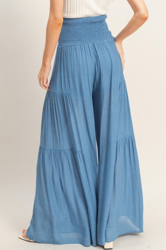 Thumbnail: Smocked Waist Palazzo Pants