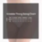 Thumbnail: Ladies - Black - Invisible Low Rise Dance Thong