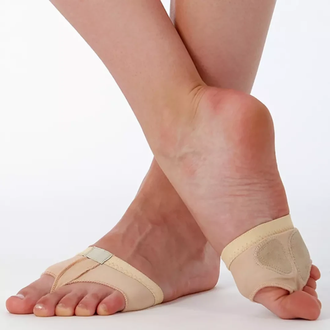 Thumbnail: Adults Fabric Dance Foot Thong