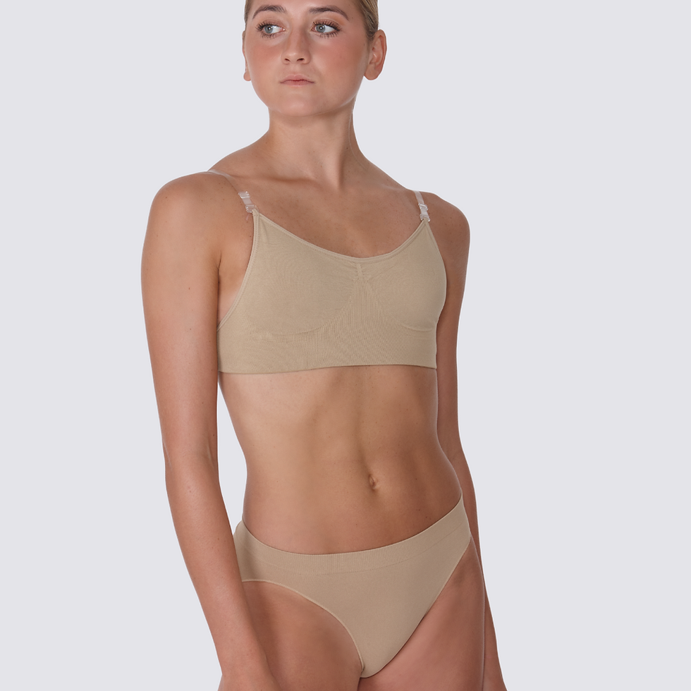 Thumbnail: Seamless Clear Back Dance Bra