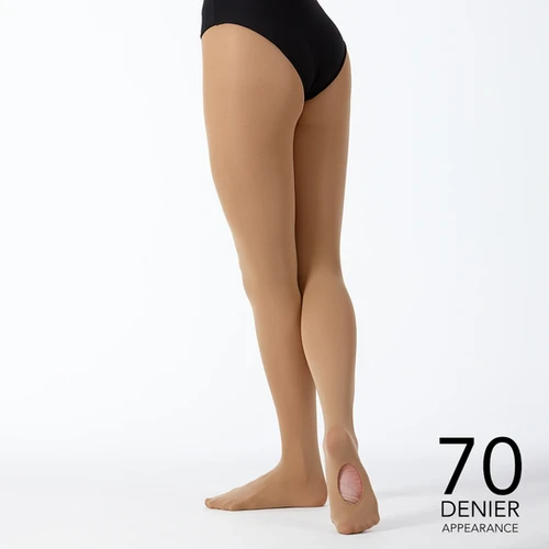 Tan Convertible Dance Tights High Performance Adults Silky Dance