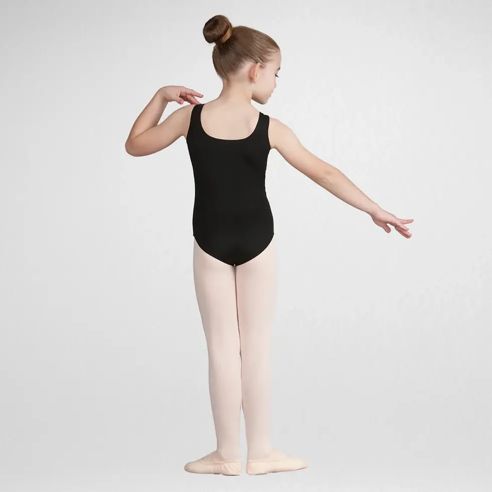 Thumbnail: Kids - Silky Dance Black Leotard