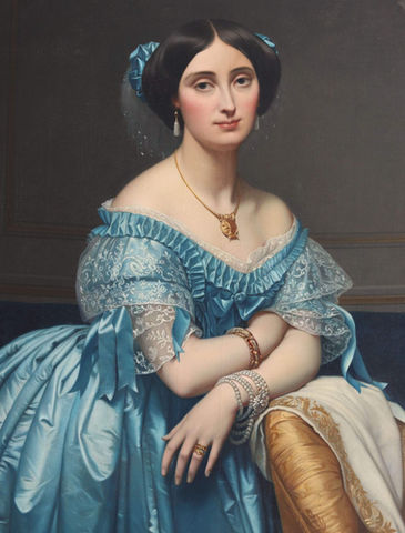 Jean Auguste Dominique Ingres painting Princess de Broglie by Savinien Petit