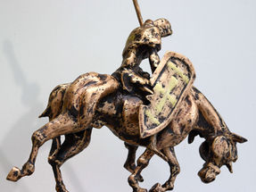 wrought bronze figural sculpture 