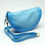 Thumbnail: Sky-blue-canvas-and-vegan-leather-crescent-crossbody-bag-with-adjustable-strap-factory-wholesale.