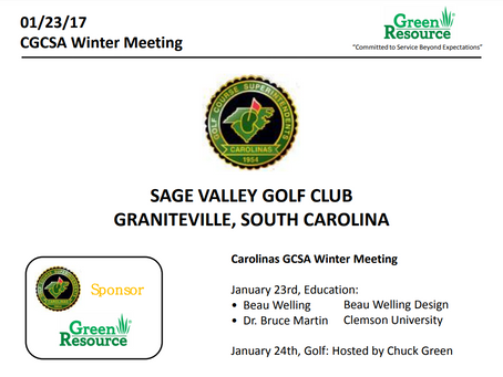 CGCSA Winter Meeting