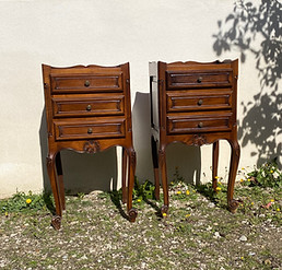 paire de tables de chevets avant rénovation