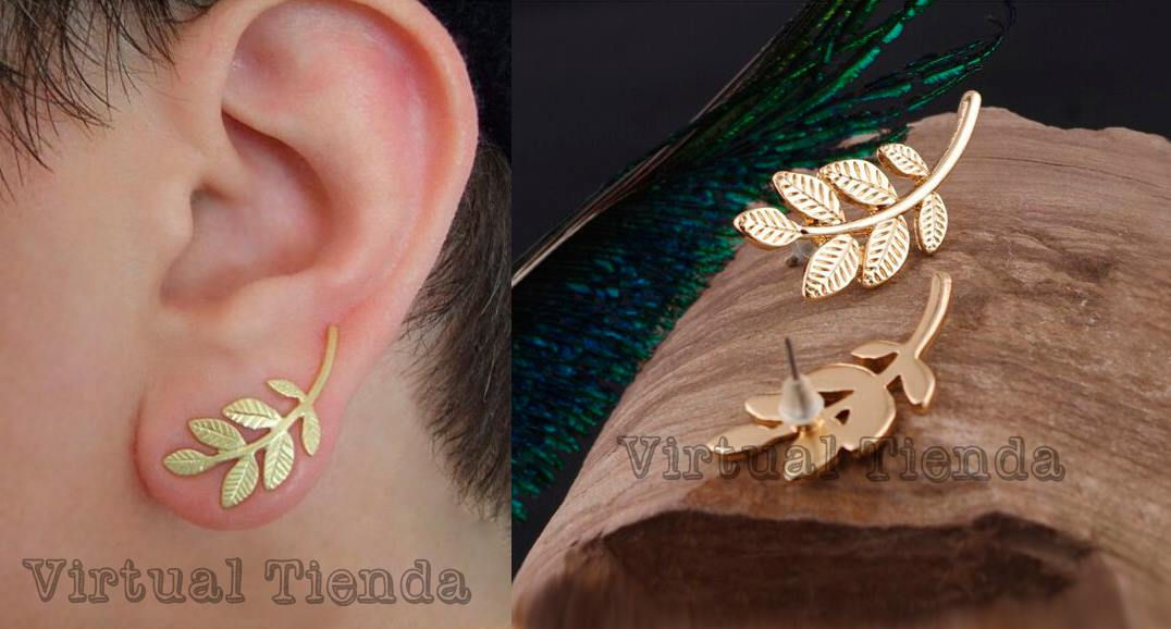 Aretes Hojitas (Dorado)