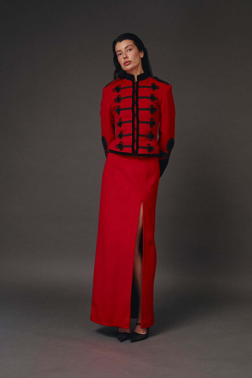 Прев'ю: Спідниця  «CODE» з вовни red