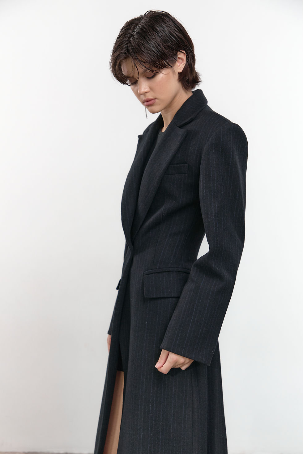 Прев'ю: Приталене пальто «LILIT» dark blue