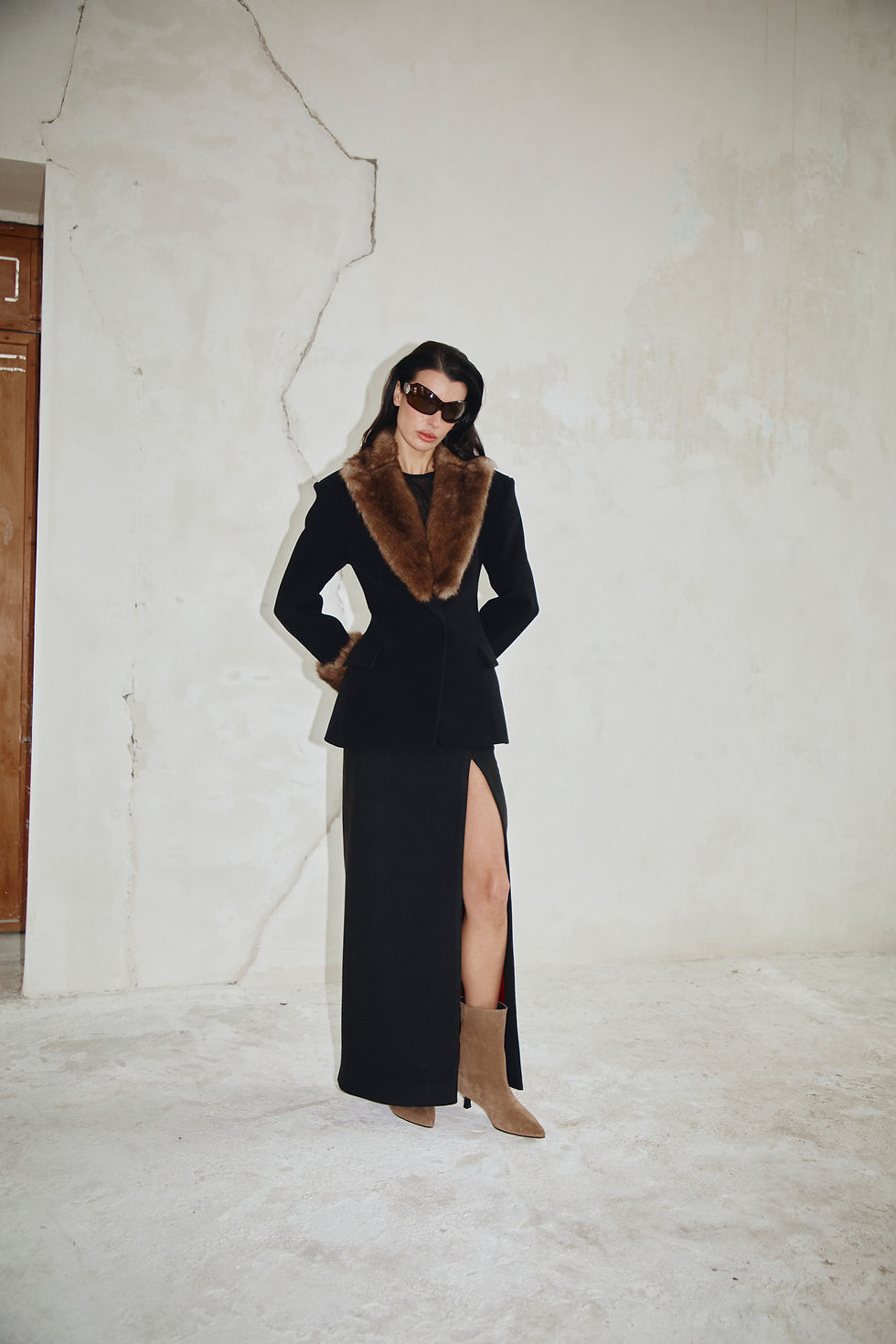 Прев'ю: Спідниця  «CODE» з вовни black