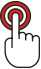 Icono de interacción con la pantalla táctil