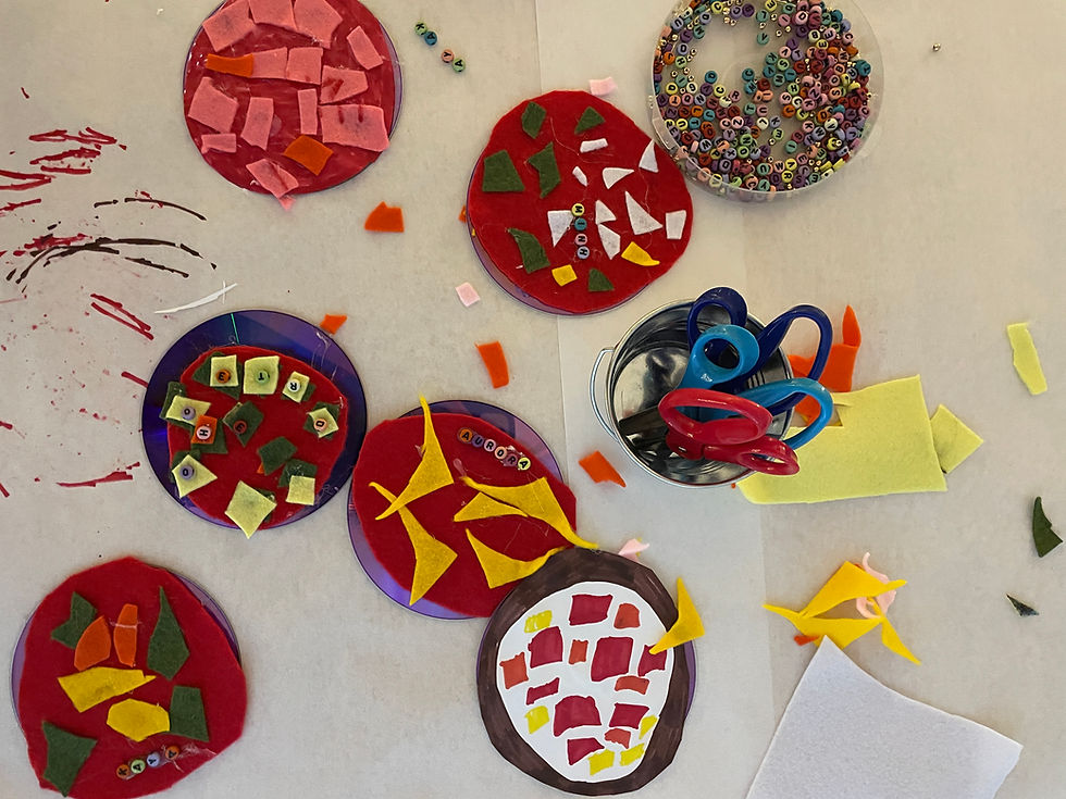 The Liberty School - Making pizza from compact disc