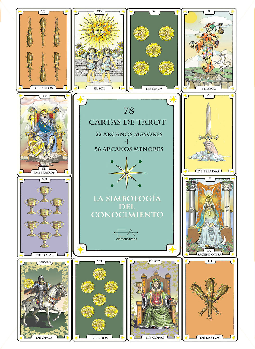 CARTAS DE TAROT 78 ARCANOS